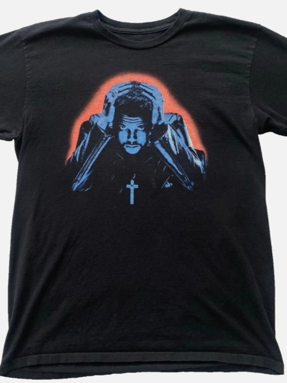 XO The Weeknd Starboy 2016 Graphic Black Official Merch Crewneck T Shirt Large